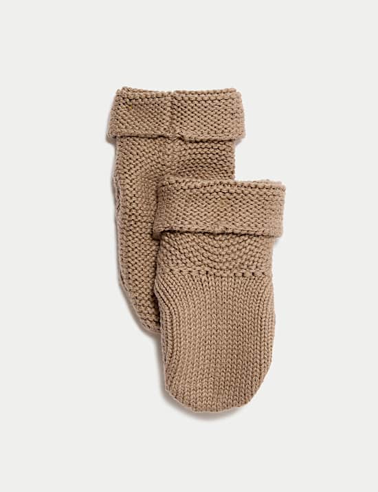 Combinaison en maille 100 % coton avec chaussons montants (jusqu’au 12 mois)