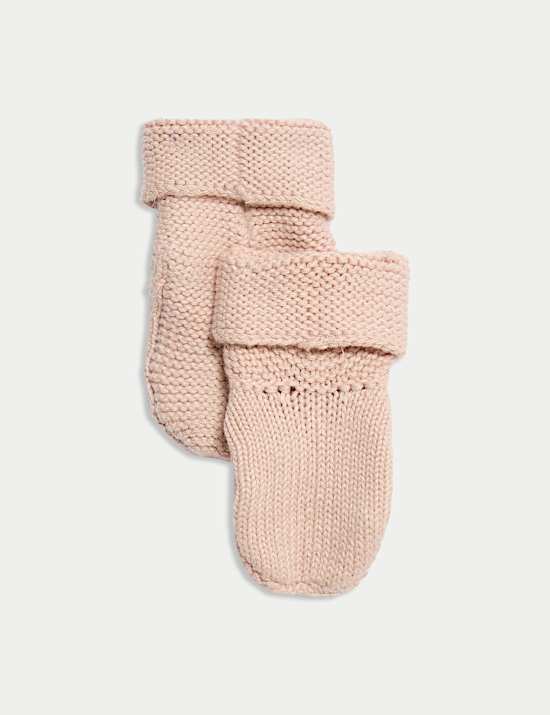 Combinaison en maille 100 % coton avec chaussons montants (jusqu’au 12 mois)