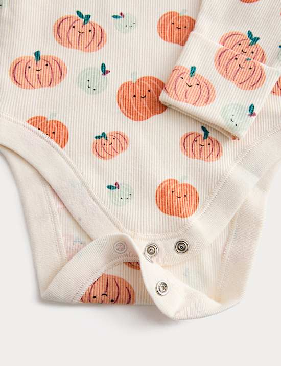3pc Cotton Rich Halloween Pumpkin Outfit (7lbs-24 Mths)