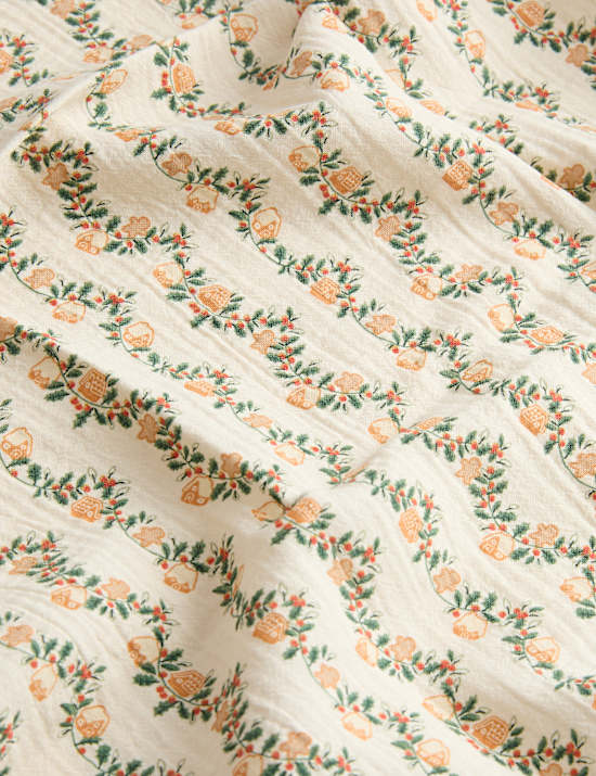 מארז 3 חיתולי מוסלין מכותנה טהורה עם דוגמת עוגיות ג'ינג'ר