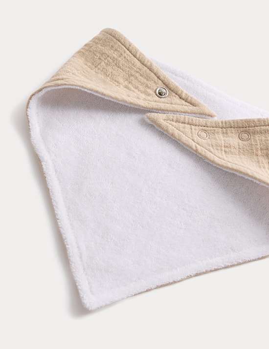 3 Pack Cotton Rich Patterned Bibs