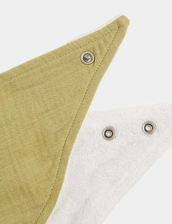 5 Pack Cotton Rich Dribble Bibs