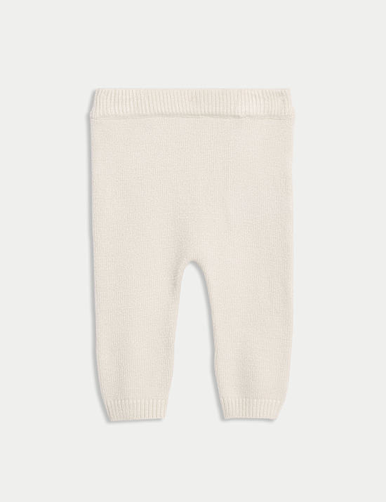 Ντε πιες πλεκτό σύνολο (0-12 μηνών) με σχέδιο αρκουδάκι