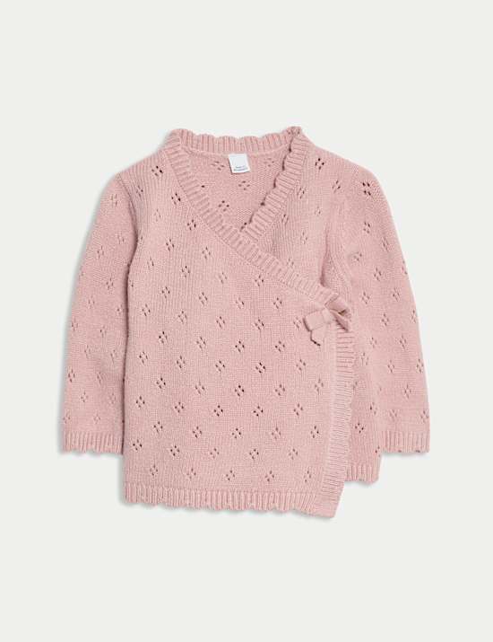 Ντε πιες πλεκτό σύνολο Wrap (0-12 μηνών)