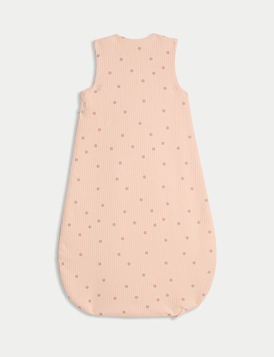 2.5 Tog Pure Cotton Polka Dot Sleeping Bag (0-36 Mths)