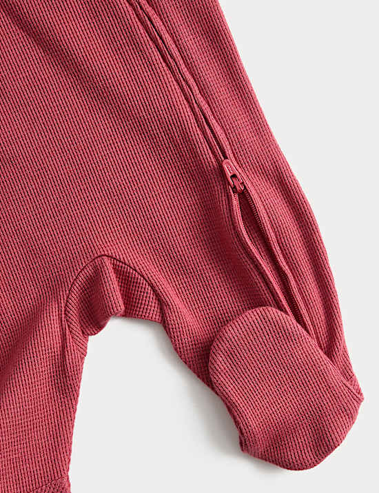 3pk Pure Cotton Sleepsuits (6½lbs-3Yrs)