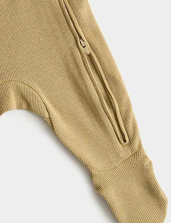 3pk Pure Cotton Sleepsuits (6½lbs-3Yrs)