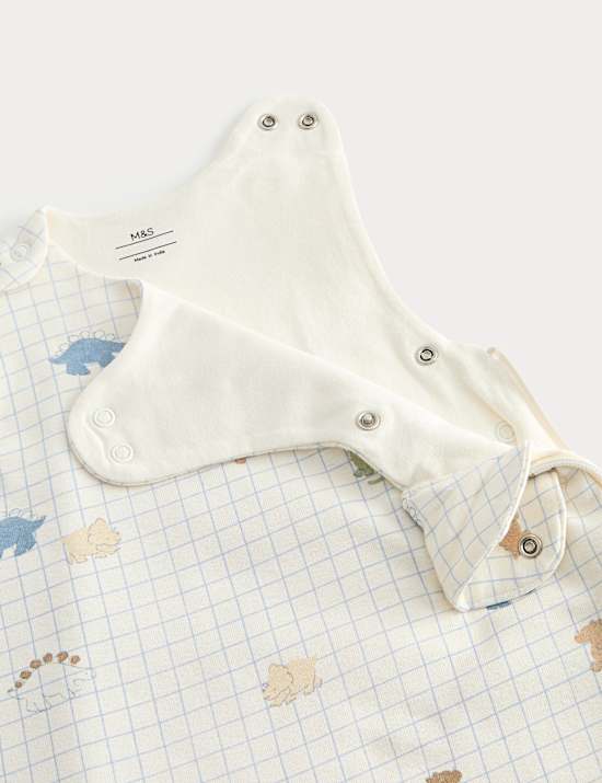 Spac&iacute; pytel 1,5 tog s potiskem dinosaura, z čist&eacute; bavlny (0&ndash;3 roky)