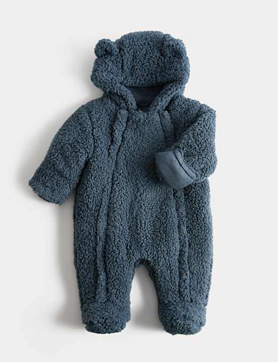Borg Double Zip Pramsuit (0-12 Mths)