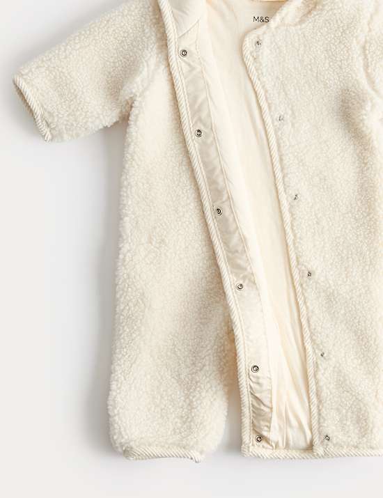 U Borg Double Zip Bobble Hood Pramsuit (0-1 Yrs)