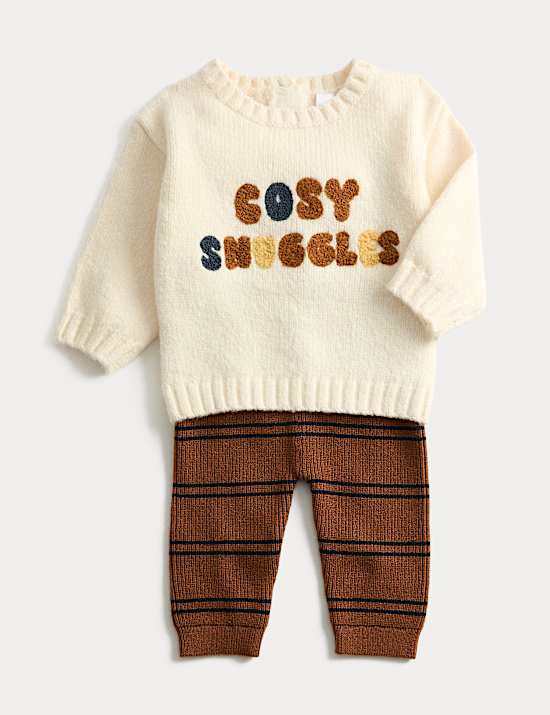 Conjunto de 2 piezas de jersey y leggings  (0-3 años)