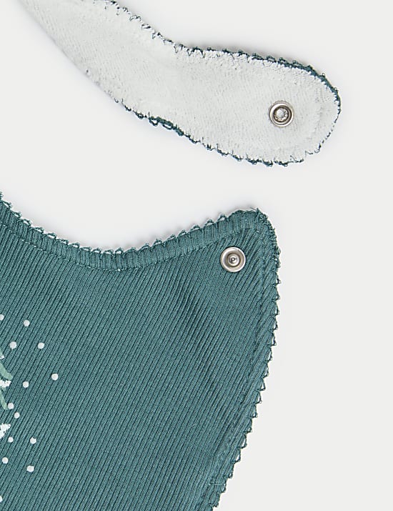 Χριστουγεννιάτικες σαλιάρες με υψηλή περιεκτικότητα σε βαμβάκι, σετ των 3