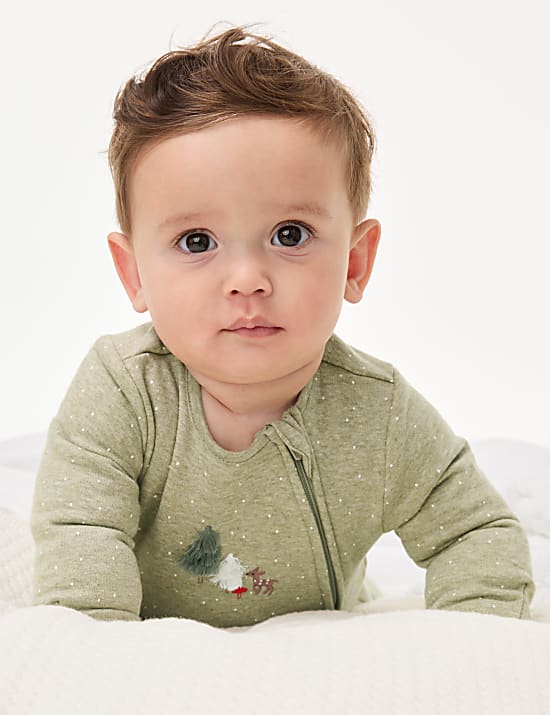 Φορμάκι ύπνου με ορειβατικό μοτίβο και υψηλή περιεκτικότητα σε βαμβάκι (νεογέννητο-12 μηνών)