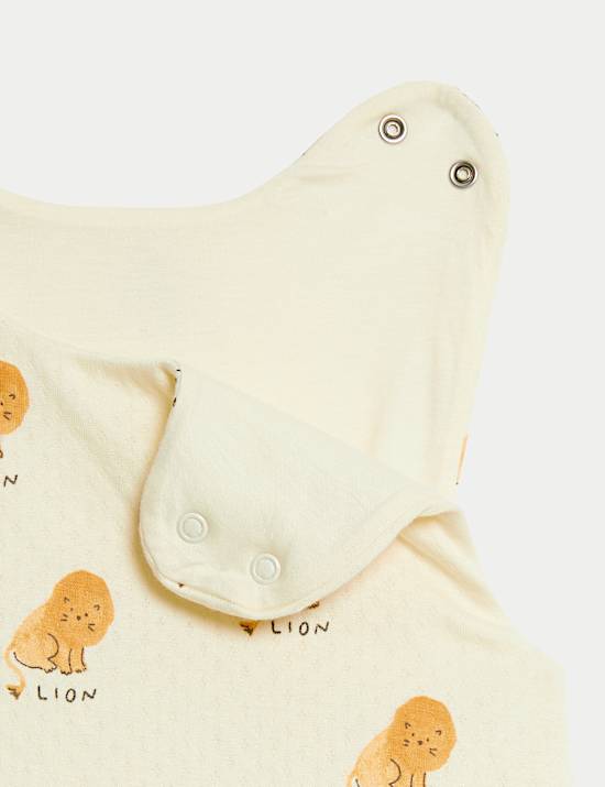 Pure Cotton Lion 1.5 Tog Sleeping Bag (0-36 Mths)