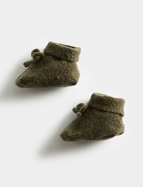 3pc Knitted Cardigan Booties Outfit (0-12 Mths)