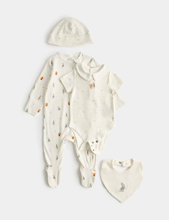 4 Piece Cotton Rich Peter Rabbit&trade; Starter Set (Newborn-9 Mths)