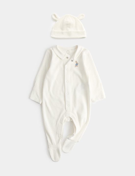 2 Piece Peter Rabbit&trade; Sleepsuit & Hat (7lbs - 1 Yrs)
