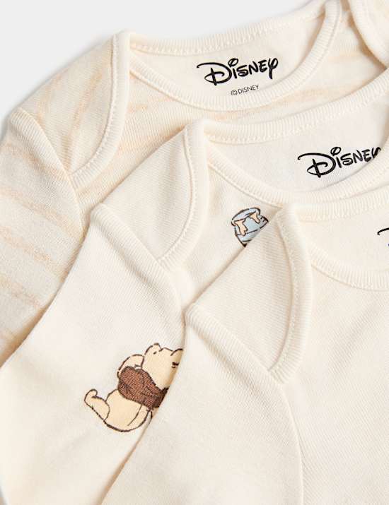 5 Pak Pakaian Terusan Bayi Katun Murni Motif Winnie the Pooh&trade; (0-24 Bulan)