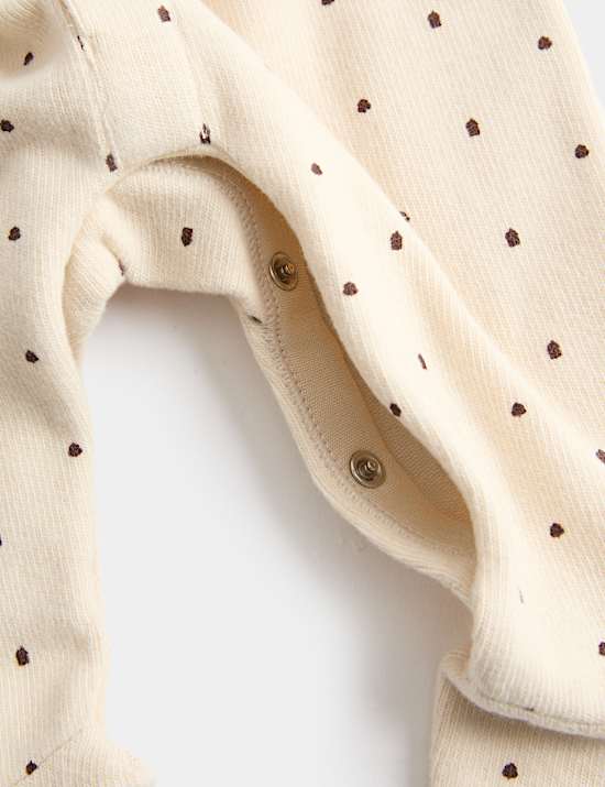 Cotton Blend Fleece Lined Sleepsuit (7lbs - 1 yrs)