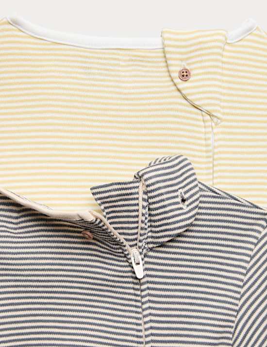 2 Pack Adaptive Pure Cotton Back Opening Sleepsuits (3-16 Yrs)