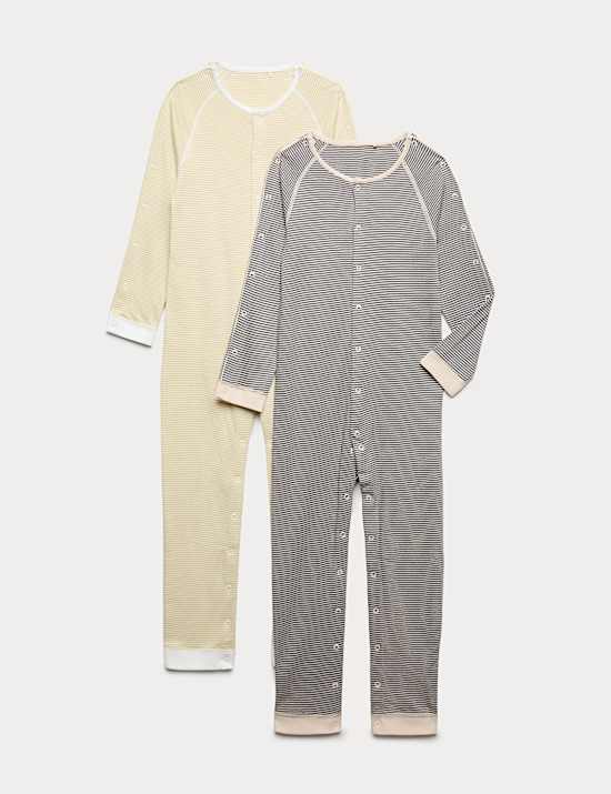2 Pack Adaptive Pure Cotton Full Opening Sleepsuits (7lbs - 16 Yrs)