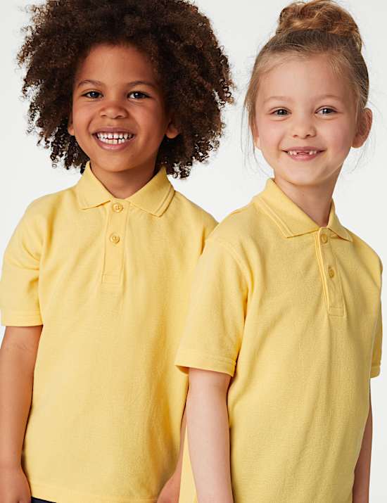 Unisex Pure Cotton Polo Shirt (2-18 Yrs)