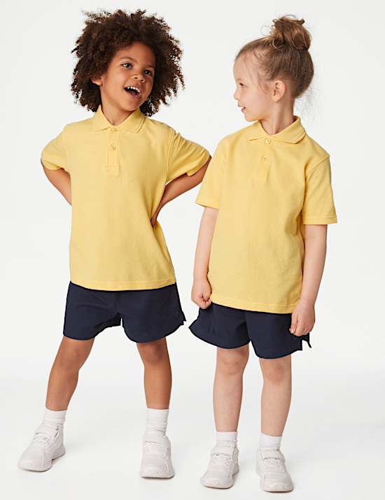 Unisex Pure Cotton Polo Shirt (2-18 Yrs)