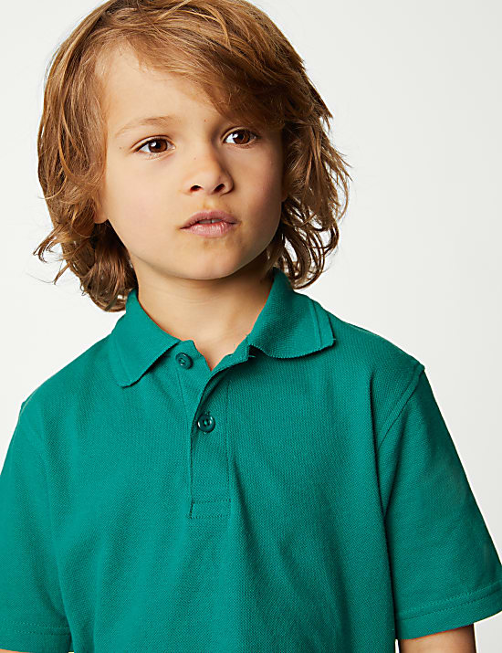 Unisex Pure Cotton Polo Shirt (2-18 Yrs)