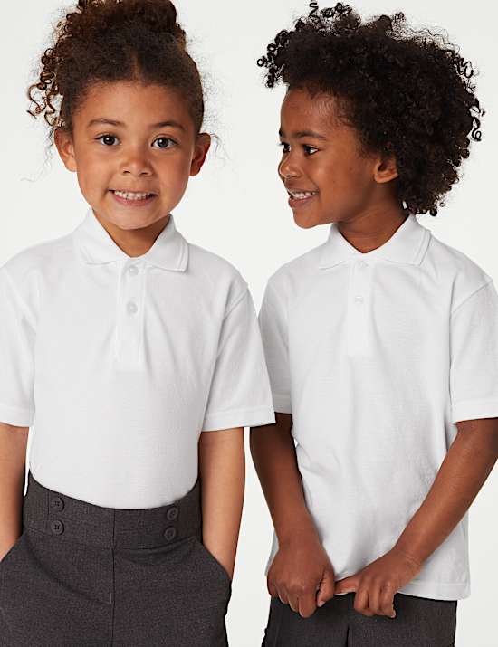 Unisex Pure Cotton Polo Shirt (2-18 Yrs)