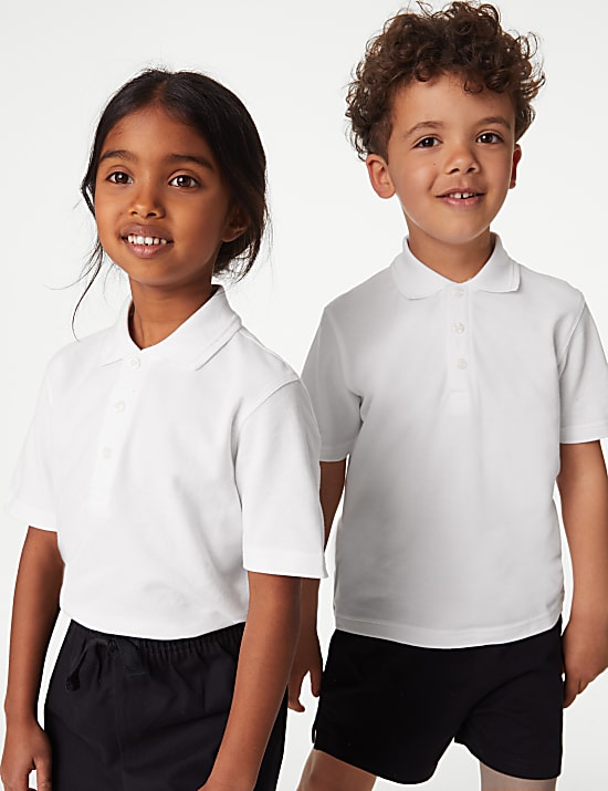 Gemakkelijk schoolpoloshirt (2-18 jaar)
