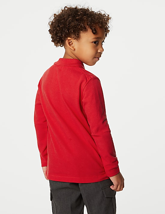 Unisex Long Sleeve Polo Shirt (2-18 Yrs)