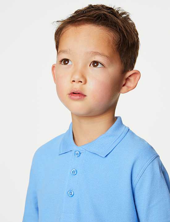 Unisex Long Sleeve Polo Shirt (2-18 Yrs)