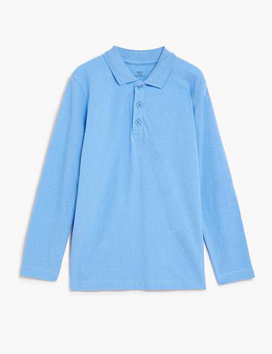 Unisex Long Sleeve Polo Shirt (2-18 Yrs)