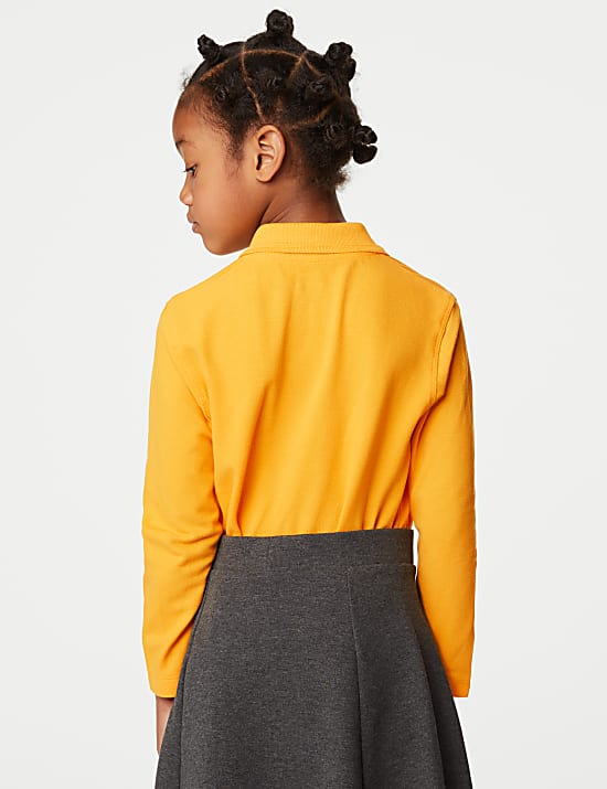 Unisex Long Sleeve Polo Shirt (2-18 Yrs)