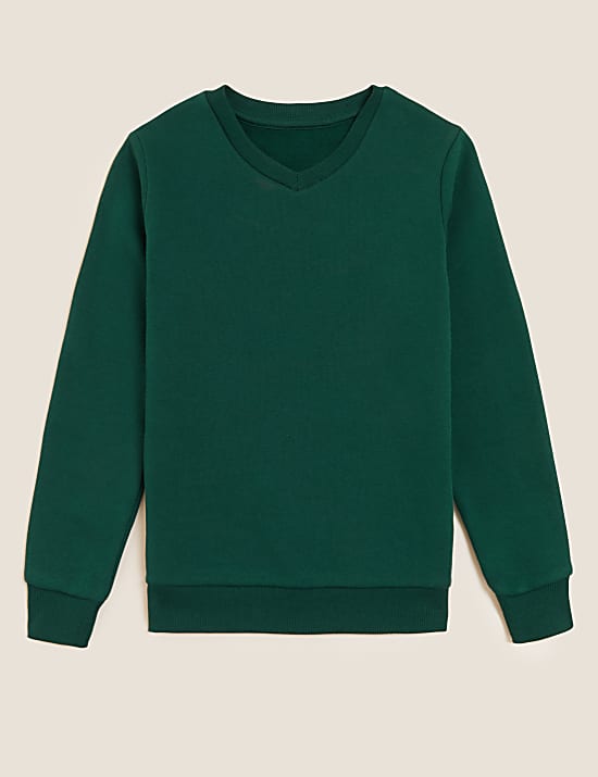 Unisex Cotton V-Neck Sweatshirt (2-16 Yrs)