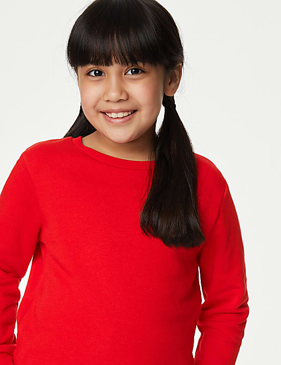 Unisex Cotton Crew Neck Sweatshirt (2-16 Yrs)