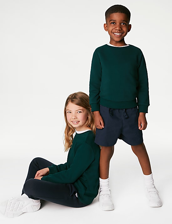 Unisex Cotton Crew Neck Sweatshirt (2-16 Yrs)