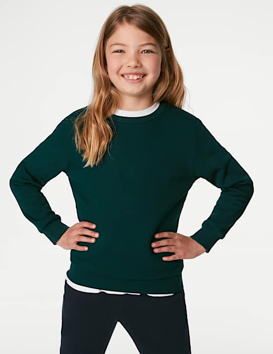 Unisex Cotton Crew Neck Sweatshirt (2-16 Yrs)