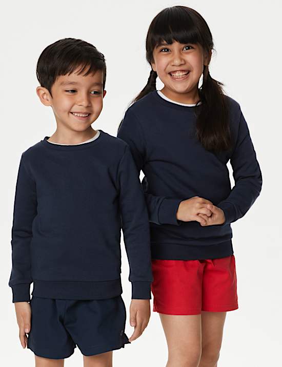 Unisex Cotton Crew Neck Sweatshirt (2-16 Yrs)