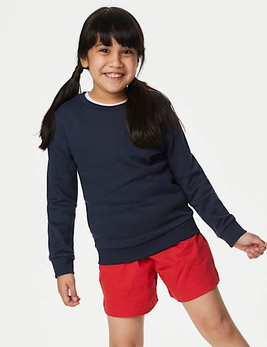 Unisex Cotton Crew Neck Sweatshirt (2-16 Yrs)