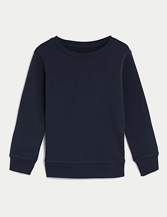 Unisex Cotton Crew Neck Sweatshirt (2-16 Yrs)