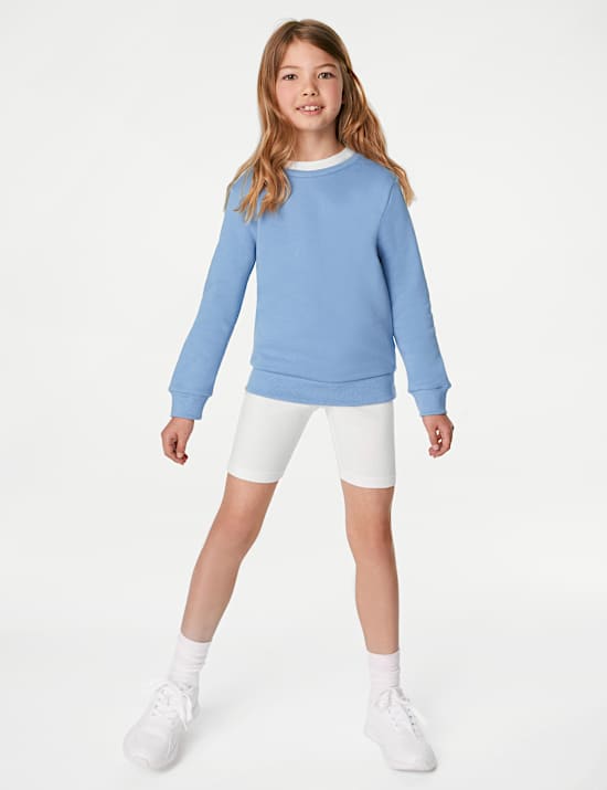 Unisex-Sweatshirt aus Baumwolle mit Rundhalsausschnitt (2&ndash;16 Jahre)