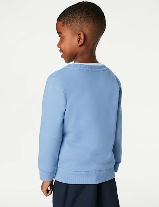 Unisex-Sweatshirt aus Baumwolle mit Rundhalsausschnitt (2&ndash;16 Jahre)