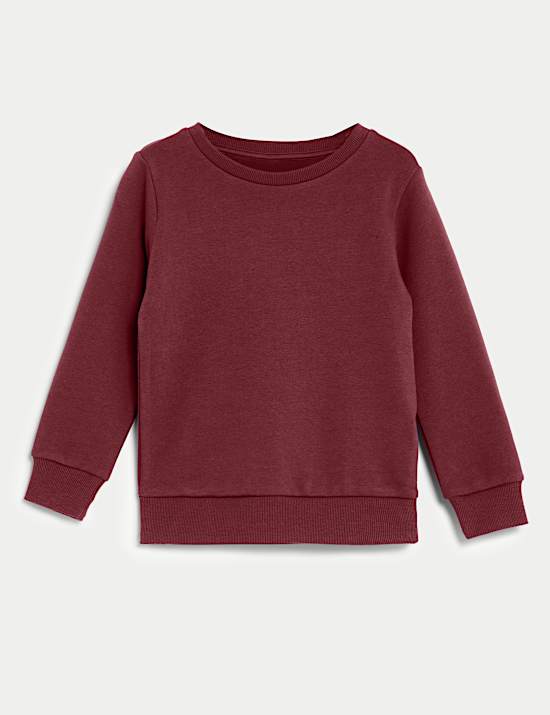 Sweat unisexe en coton à col rond (du 2 au 16 ans)