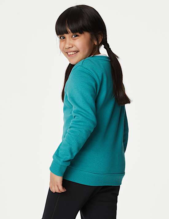 Unisex-Sweatshirt aus Baumwolle mit Rundhalsausschnitt (2&ndash;16 Jahre)