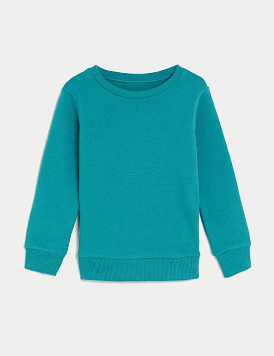Unisex-Sweatshirt aus Baumwolle mit Rundhalsausschnitt (2&ndash;16 Jahre)