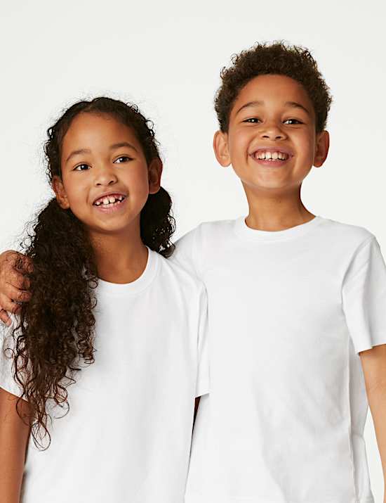 T-shirt unisexe 100 % coton (du 2 au 16 ans)