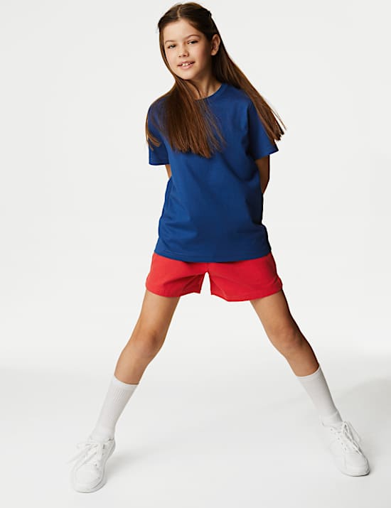 Pantal&oacute;n corto deportivo unisex 100% algod&oacute;n (2-16 a&ntilde;os)