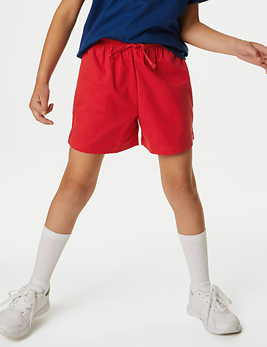 Pantal&oacute;n corto deportivo unisex 100% algod&oacute;n (2-16 a&ntilde;os)