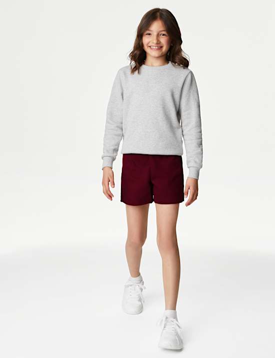 Pantal&oacute;n corto deportivo unisex 100% algod&oacute;n (2-16 a&ntilde;os)